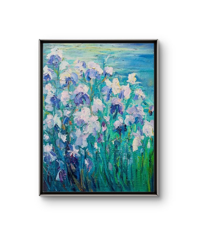 Irises At Rest 2 Oil On Canvas 18X24